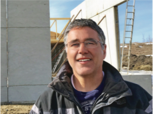 Pictured: William Piersanti, who also drafted the plans in collaboration with architectural draftsperson Zayda Steinke, coordinates and oversees the day-to-day work at the construction site.